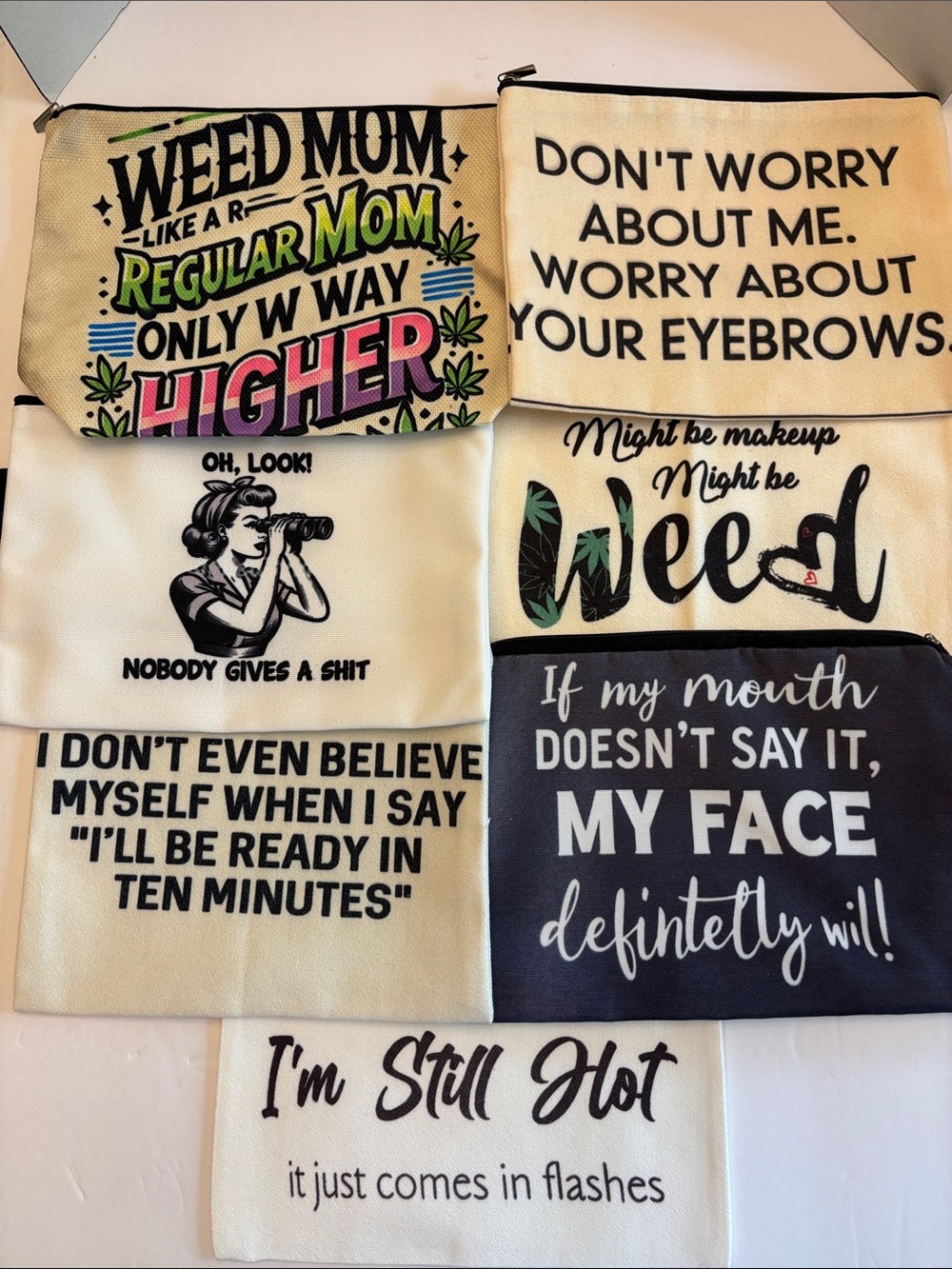 Funny Graphic Cosmetic Bag Choose Your Favorite